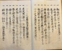 ※明治四未ねん神社取調上帳　越後國魚沼郡吉水村鎮座石動大明神　十二大明神　諏訪大明神・松尾大明神等＆物産取調上帳