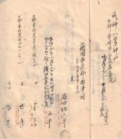 ※明治十年九月日　戸籍人？取調帳　第五大区四小区市原郡出津村　（現在の千葉県市原市）