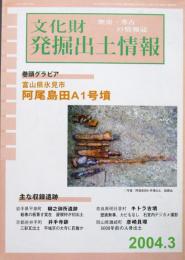 文化財発掘出土情報 2004.3　巻頭グラビア：富山県氷見市 阿尾島田A1号墳
