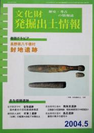 文化財発掘出土情報 2004.5　巻頭グラビア：長野県八千穂村 封地遺跡
