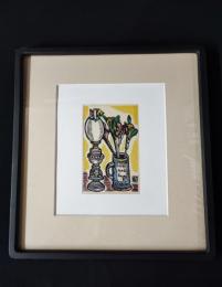 【川上澄夫・木版画作品/彩色（23.5㎝×17.5㎝）】※額縁無し発送可 