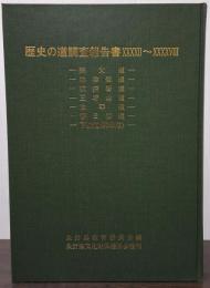 歴史の道調査報告書　ⅩⅩⅩⅩⅡ～ⅩⅩⅩⅩⅧ　秩父道・祢津街道・杖突街道・三才山道・法華道・春日街道・下條道（駒場道）　長野県
