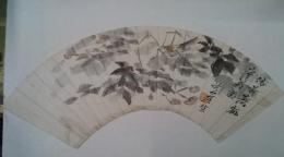 川上冬崖扇面画