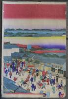 東京里俗人形町通従水天宮深川遠景　Tokyo Popular Spots-Ningyocho Street Suitengu Shrine Toward Fukagawa