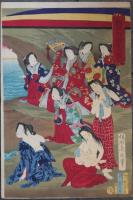 鮑取御遊覧之圖