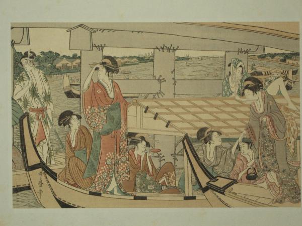 喜多川歌麿筆 両國橋の涼み(歌麿画) / 古本、中古本、古書籍の