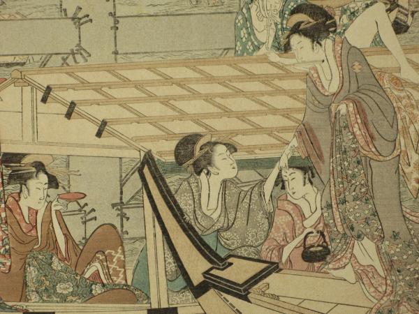 喜多川歌麿筆 両國橋の涼み(歌麿画) / 古本、中古本、古書籍の