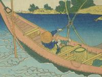 千繪の海　総州利根川　北斎画　(浮世絵)