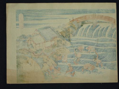 千繪の海 待チ網 北斎画 (浮世絵)(葛飾北斎 (前北斎為一筆