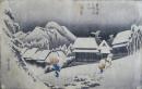 東海道五拾三次　保永堂版　蒲原　夜之雪