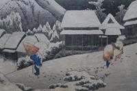東海道五拾三次　保永堂版　蒲原　夜之雪