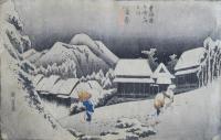 東海道五拾三次　保永堂版　蒲原　夜之雪