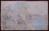 東海道五十三次　箱根　湖水図　歌川広重　保永堂版