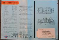 ダットサン 1000 セダン　カタログ