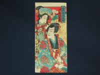 売薬版画　清水寺花見圖