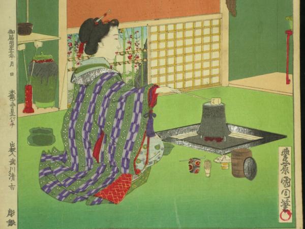 【浮世絵】 豊原国周 現時五十四情 第一号 明治17年御届 武川清吉 彫銀★錦絵 - 管: BN1 古典籍総合データベース