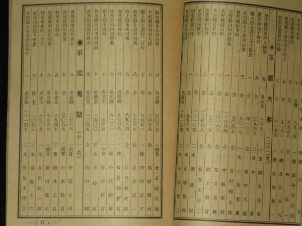 濃飛海昭會々員名簿 附 會則覚書 古本 中古本 古書籍の通販は 日本の古本屋 日本の古本屋