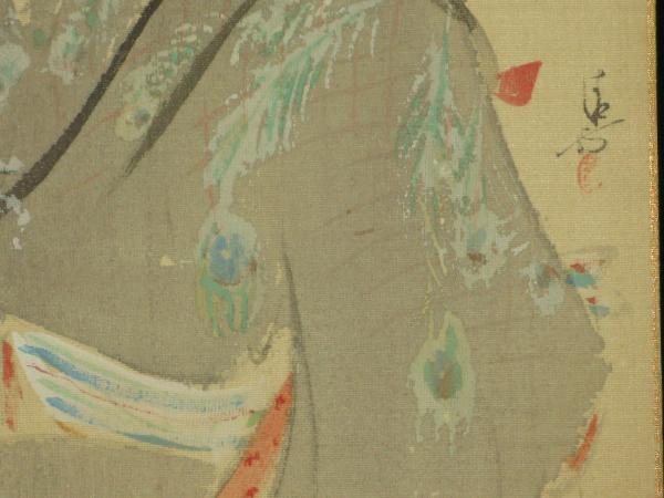 藤娘 鏑木清方 色紙・絹本(鏑木清方) / 古本、中古本、古書籍の通販は