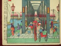 東京開化名勝　吾妻橋　國利画