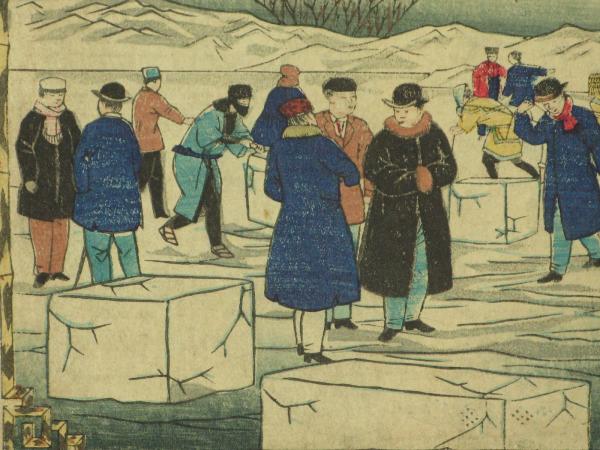 一立斎廣重の大日本物産図会 三代広重 大日本物産図会 伊丹酒造之図[22451013184]の写真・イラスト