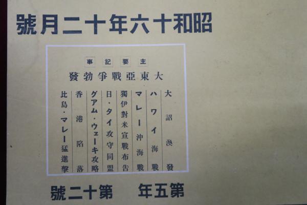 大阪毎日新聞 縮刷版 大東亜戦争勃発 昭和16年12月號(須古清