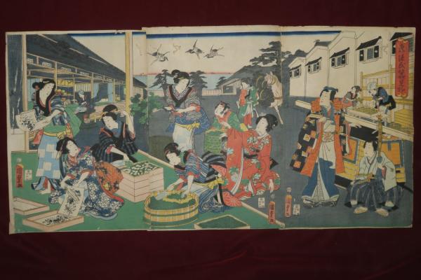 東京開化狂画名所 鉄砲洲 舩饅頭舟玉の開扉 芳年画(月岡芳年 画 東京開化狂画名所 鉄砲洲 舩饅頭舟玉の開扉 芳年画(月岡芳年 画