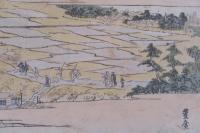 江戸八景　吉原落雁　豊廣画