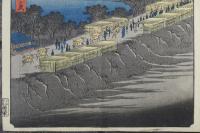 名所江戸百景　よし原日本堤　歌川廣重