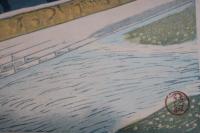 聖峰富嶽三十六景 より 諏訪湖の富士