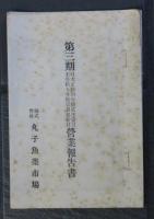 丸子魚菜市場　第三期営業報告書　信濃 現上田市
