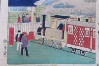 東京名勝圖會　汐留鉄道舘