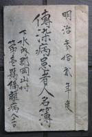傳染病患者人名簿　上水内郡岡山村 第壱號隔離病舎