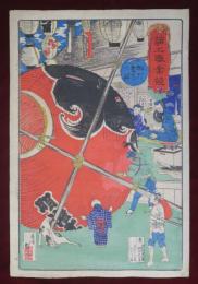 諸工職業競　桃灯製造之図