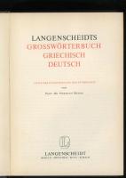 Langenscheidts Grosswörterbuch Griechisch Deutsch : unter Berücksichtigung der Etymologie