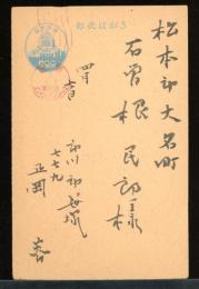 正岡容　葉書　昭和23-25年頃