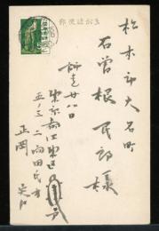 正岡容　葉書　昭和28年