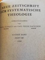 Neue Zeitschrift für systematische Theologie