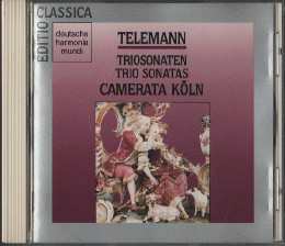 CD TELEMANN TORIO SONATAS CAMERATA KOLN