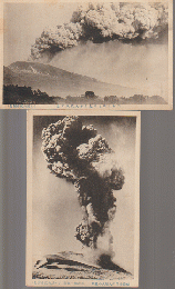 絵はがき：浅間山大噴火 2枚