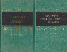 『STEPS TO CHRIST』『THOUGHTS FROM THE MOUNT OF BLESSING』　2冊セット