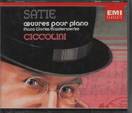 CD「SATIE　　PIANO　WORKS/Aldo　Ciccolini」2枚組