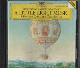 CD「MOZART・A　LITTLE　LIGHT　MUSIC」