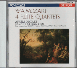 CD「W..A.MOZART　4　FLUTE　QUARTET」