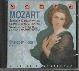 CD「W.A.MOZART　Sonata in　G　Major KV 283/Sonata in D Major KV 309/
Variations in E flat Major/La belle Francoise KV 353」

 




