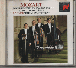 CD「MOZART：DIVERTIMENTI・GERMAN　DANCES・ENSEMBLE　WIEN」