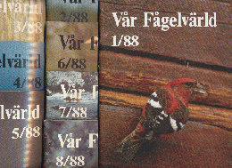 Val Fagelvarld 　1/88～8/88 （８冊セット）