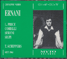 CD「GIUSEPPE VERDI   ERNANI 」２枚組