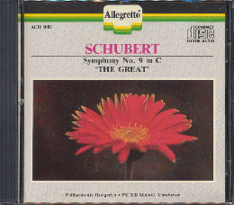 CD「SCHUBERT：Symphony No.9　in C"THE GREAT"」
