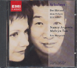 CD「１Schubert / Der Hirt auf dem Felsen 22 Lieder」