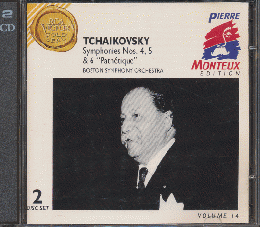 CD「THAIKOVSKY :Symphonies Nos.4,5&6"Pathetique"」2枚組。